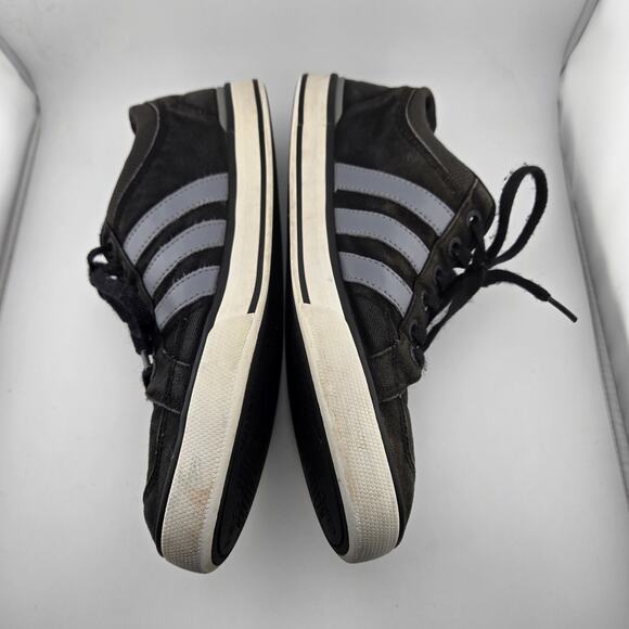 Adidas NEO Mens Size 10 Black Canvas Low Top Sneakers Skate Shoes F38133 11/13 - Picture 7 of 14
